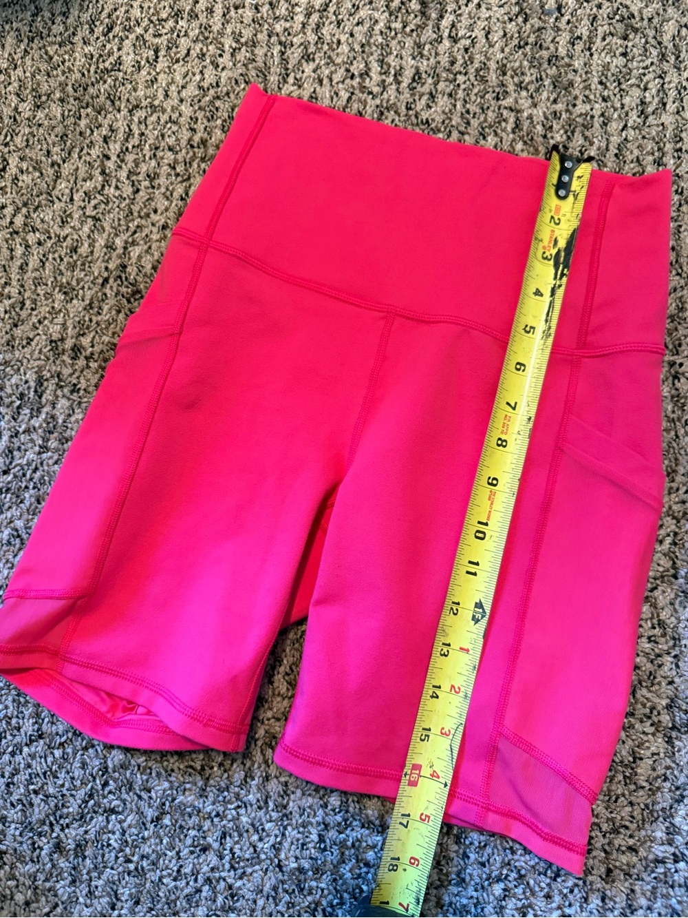 Fabletics Powerhold Pink High-Rise Bike Shorts - Picture 7 of 10